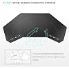 EUREKA ERGONOMIC Gaming Desk Wing-Shaped Desks,63 inch Computer Desk Table for Work Home Office,Ergonomic Studio Desk Gamer Workstation for Live & Streamer with Mousepad,Black