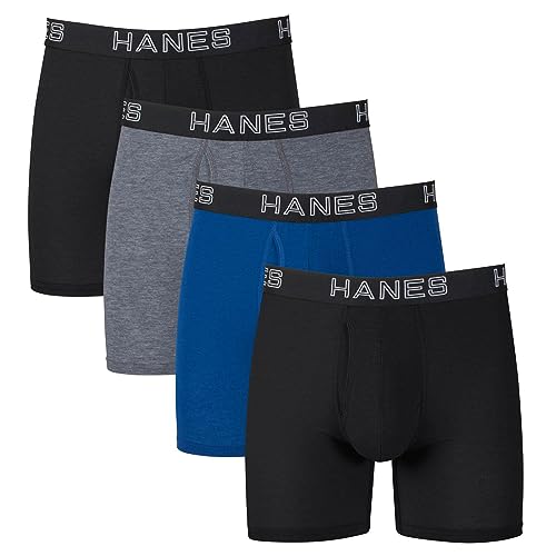 Hanes mens Tagless Boxer Briefs With Comfort Flex Fit and Total Support Pouch