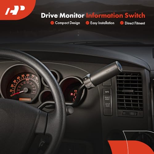 A-Premium Drive Monitor Info Switch Mod Compatible with Toyota Sequoia 2008-2009, Tundra 2007-2009, Drive Monitor Information Control Replace# 84977-0C020, 849770C020 by A-Premium - Used condition - Image 4