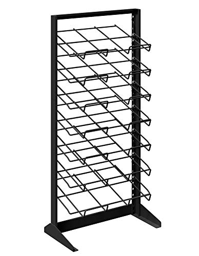Amazon | 【本屋さんの】マガジンラック平置き【7段：スリム】ブラック