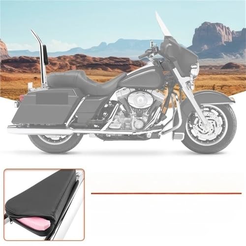 Coussin de dossier passager arrière moto détachable contre le mal de dos sur Road King FLHT - 6
