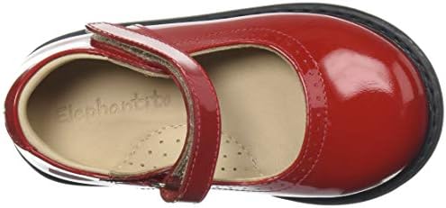 Elephantito Girls Scholar First Walker Shoe, Patent Red, 5 Toddler | Image 4