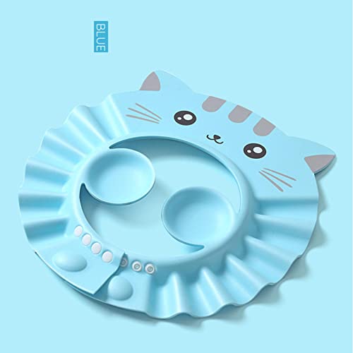 Touca de banho ajustável para bebês, Protetor de Cabeça de Viseira Ajustável para Crianças, Touca de