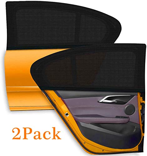 Adoric Car Sun Shades for Baby, 2 Pack Car Window Shades Block UV Rays Anti-mosquito and Dust-proof - 2 Packs Car Rear Window Sun Shade Protect Your Child and Pets