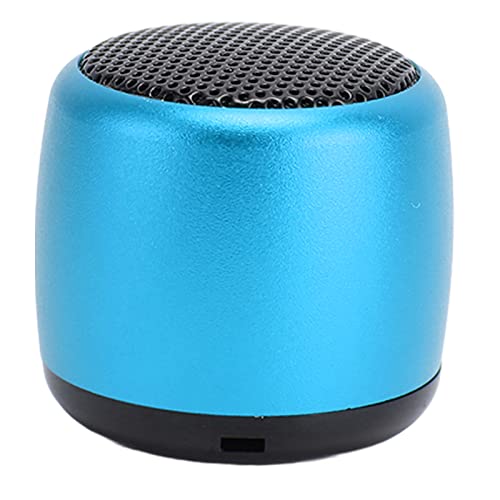 Image of Sanpyl Mini Bluetooth Speaker, Portable Speakers with HD Sound Heavy Subwoofer, USB Rechargeable Small Tiny Speaker for Outdoor Indoor (Blue)