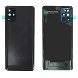 starfix Akkudeckel kompatibel mit Samsung Galaxy A71 (SM-A715F) Akkudeckel, schwarz Rückwand, Gehäuse Akku, Batterie Abdeckung Back Cover inkl Kameraglas