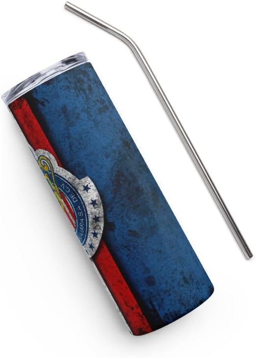 Miniatura 4 de Chivas Soccer Thermo - Vaso térmico de acero inoxidable con aislamiento térmico de doble pared al vacío, taza de viaje con tapa sellada y popote