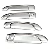 Triple Chrome Side Door Handle Cover Trims For 01-2005 Honda Civic 2001-08 Honda Fit 2001 2002 2003