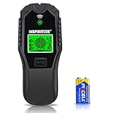 INSPIRITECH Stud Finder Wall Scanner for Wood Beams, Metal, Live AC Wiring.Electronic Stud Detector with Multi-Functional Sensor for Edge Center Detection