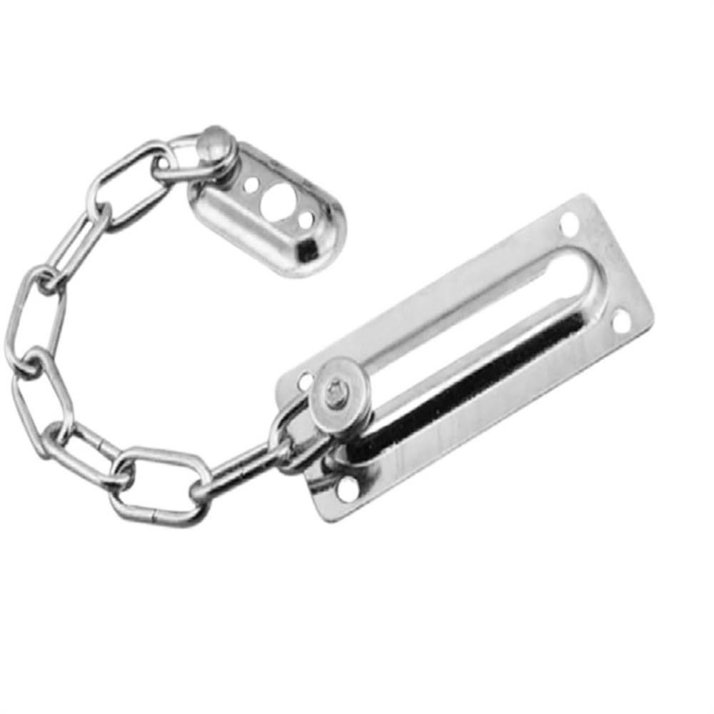 Lkfjnhepf Door Latch Door Chain Door Chain Lock Cabinet Security Guard Iron Anti-Theft Counter Hanging(Door Latch)