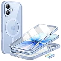 JETech Case voor iPhone 17 Pro 6,3-Inch met Ingebouwde Gehard Glas Screen Protector en Camerabedieningsknop, Compatibel met MagSafe, 360 Graden Volledige Lichaam Hoesje Cover (Zwart