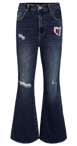 Men's Vintage Jeans Bell Bottom Pants Retro 70s 60s Outfits Flared Jeans Comfortable Stretch Fit for Disco Party