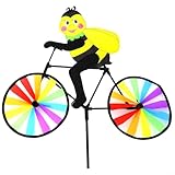 Éolienne pliable 3D en forme d'abeille pour jardin, cour, balcon et utilisation portable au camping ou en plein air sur les sites de pique nique (1#)