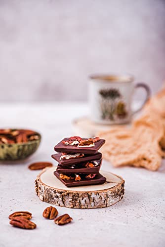 Nüsse mit dunkler Schokoladenkollektion I Edelbitter Schokolade Geschenk | Bio und Vegane | Dunkle und Organisch… – Bild 4