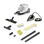 Kärcher Nettoyeur Vapeur SC 4 EasyFix Iron, Pression Vapeur : 3,5 bar, Préchauffage : 4 min, Puissance : 2000 W, Surface : 100 m², Réservoirs : 0,5 + 0,8 l, Buse de Sol EasyFix, Fer à Repasser Vapeur