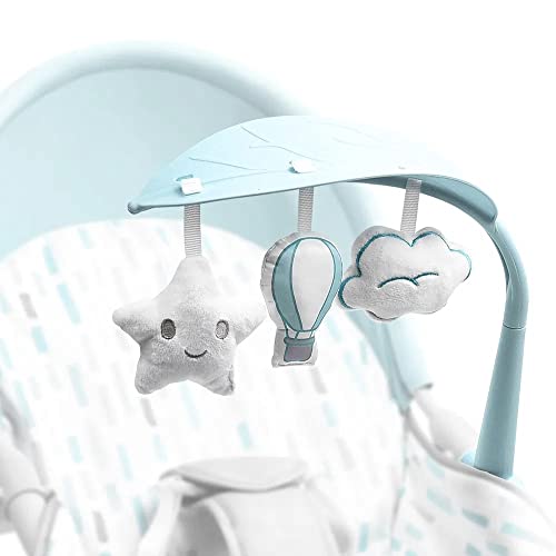 Cadeira de Descanso e Balanço Para Bebê Spice Dobrável Encosto Reclinável 0-18kgs Azul Multikids Bab
