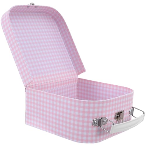 KHBUAB Boîte de Rangement Valise Portable et Robuste D'garçon et Filles pour Jouets en Papier et Métal avec Corps Incurvé et Présent Garçon et Filles pour Décoration de Fête