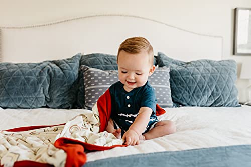 Image of Large Premium Knit Baby 3 Layer Stretchy Quilt Blanket Kona by Copper Pearl