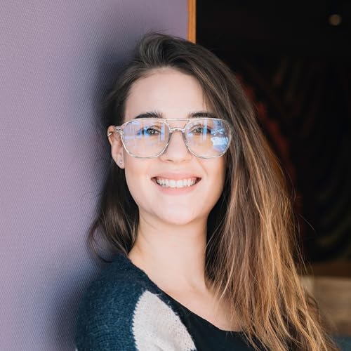Image of FEISEDY Blue Light Blocking Glasses Women Men Square Computer Lightweight Pilot Glasses Anti Eyestrain & UV Glare B0141