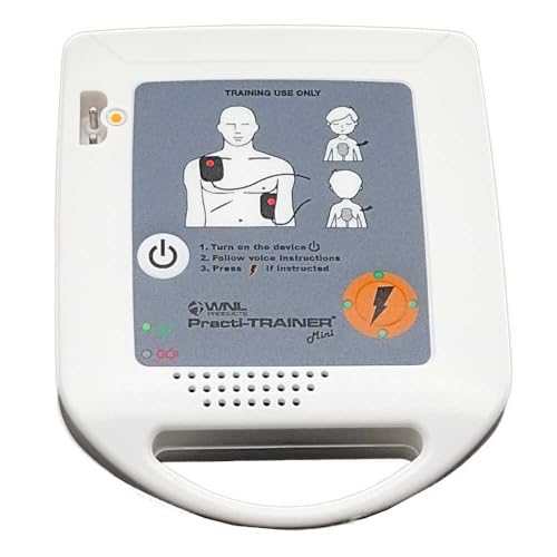 WNL Products WL320ES-4 for Training Use Only AED Practi-Trainer Mini Ultra-Compact AED Training Kit with Voice Prompts & LED Indicators (4 Pack)