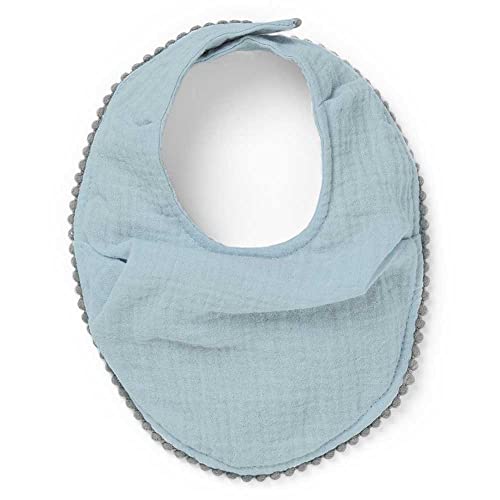 Elodie Details Babero Bebé Pañuelo Bandana, 100% Algodón OEKO-TEX Doble Capa, Repelente al Agua Ajustable Suave Secado Rápido, Dentición y Babeo Recién Nacido Niña Niño Unisex - Aqua Turquoise