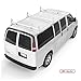 AA-Racks Model X27 Rain-Gutter Van Roof Racks Square 3 Bar Set with Ladder Stoppers, Full (White)