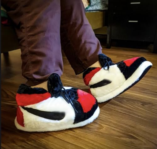 Warm Furry Sneakers Slipper Comfy House Shoes Winter Plush Fuzzy Slipper Shoes For Women Men One Size Fits Most Fluffy Slides For Indoor Outdoor Bigfoot Gifts Houseshoes4