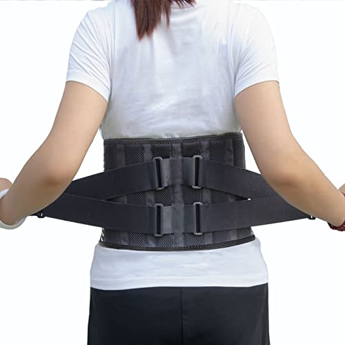 Cinturones de entrenamiento lumbar de masaje delgado y soporte ajustable unisex de espalda 1