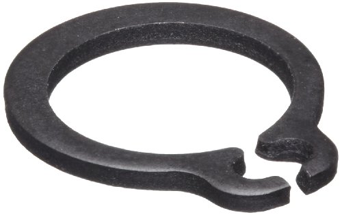 Standard External Retaining Ring, Tapered Section, Axial Assembly, SAE 1060-1090 Carbon Steel, Phosphate and Oil Finish, Meets DIN 471 Specifications, 11mm Shaft Diameter, 1mm Thick, Made in US (Pack of 100)