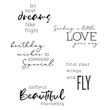 Sizzix 665405 Clear Stamps Sunnyside Sentiments #3 von Pete Hughes, Multicolour, One Size