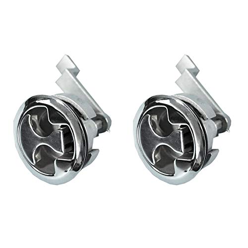 ISURE MARINE 2PCS Marine Grade Stainless Steel Floor Buckle Hatch Latch Flush Turning Lift Handle Floor Buckle Recessed Hatch Pull Buckle Floor Latch Flush Ring Non-Locking Latch with Turning Lock