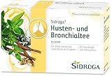 Sidroga® Husten- und Bronchialtee: Arzneitee bei Erkältungshusten mit Thymiankraut, Eibischwurzel, Spitzwegerichblättern, Süßholzwurzel und Isländisch Moos, 20 Teebeutel à 2 g