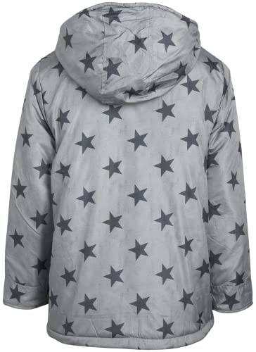 Wippette Boys' Snowsuit - 2 Piece Heavyweight Insulated Ski Jacket And Snow Bib (12M-12), Size 5, Charcoal Stars #TOP5