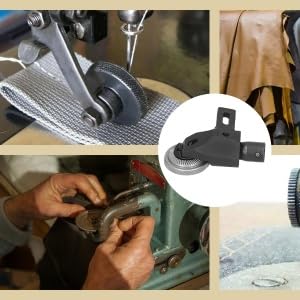 Pie prensatela rodillo de cuero para máquina de coser miniatura 2