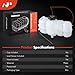 A-Premium Engine Coolant Overflow Recovery Reservoir Tank [with Cap & Hose] Compatible with Jeep KL Series Cherokee 2019 2020 2021 2022, 3.2L