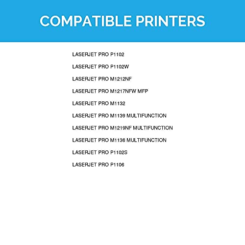 LD © Compatible Replacements for Hewlett Packard CE285A (HP 85A) Set of 2 Black Laser Toner Cartridges for use in HP LaserJet Pro M1132, M1212nf, M1217nfw MFP, P1102, and P1102W Printers