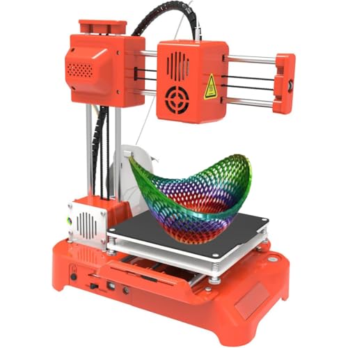 GAYAYAS Mini 3D Printer, Desktop 3D Printer, One-click Printing On a Removable Platform, 100X100X100mm Printing for Beginner Kids Student Education