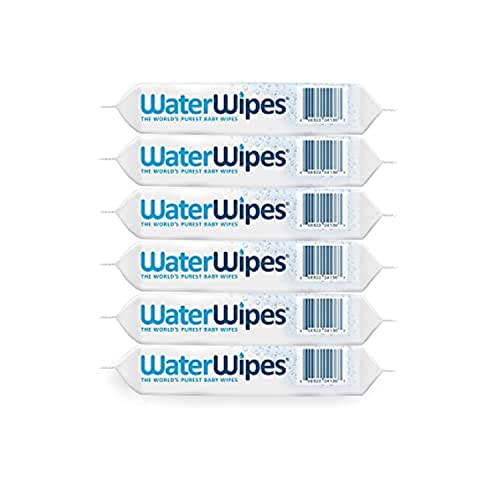 WaterWipes Original Baby Wipes, 99.9% Water Based Wipes, Unscented & Hypoallergenic for Sensitive Skin, Diaper Wipe, 360 count (6 packs)