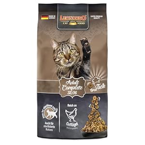 Leonardo Adult Complete 32/16 | 300 g | Aliments secs pour Chats Adultes | Teneur réduite en énergie pour Une Silhouette Svelte | pour Chats Moins Actifs