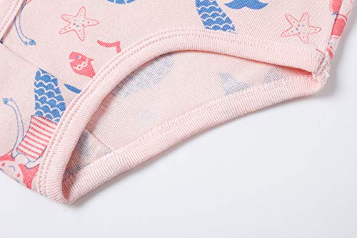 Boboking Girls Cotton Underwear Kids Panties Toddler Girls Briefs Undies 8yrs Pink White - Thumbnail 4