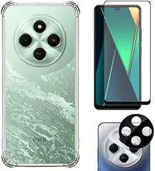 Kit Protetor Xiaomi Poco C75, Capa Protetora, Película de Vidro, Película para Câmera (Kit completo)