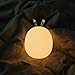 Produktbild Silikon Nachtlicht Baby Energiesparend Klopfen Schlafzimmer Nachttisch Fütterung Nachtmilch Schlafen Kaninchen Plug Ladetischlampe Kaninchenlampe