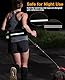 Pecute Joggingleine Hunde mit Bauchgurt, Laufgürtel Hundeleine für Große und Mittelgroße Hundes, Leine Hund mit Gürteltasche, Elastische Laufleine, Dog Leash Hand Free