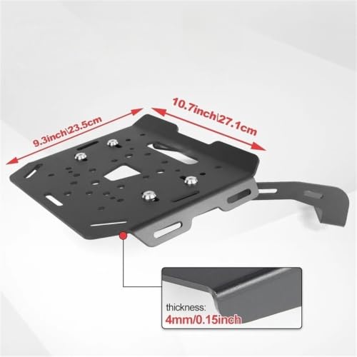 Support de porte-bagages arrière CB500X extension robuste en acier noir - 7