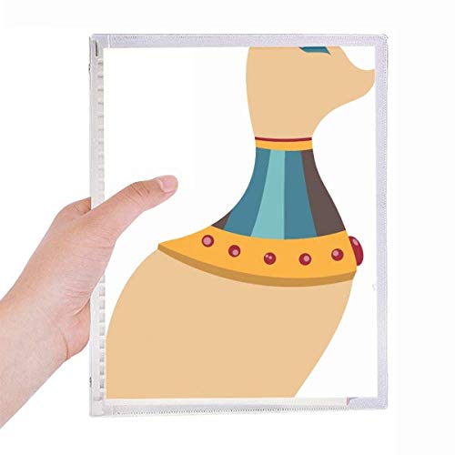 Carnet de notes à spirale rechargeable cadeau original totem chat égyptien