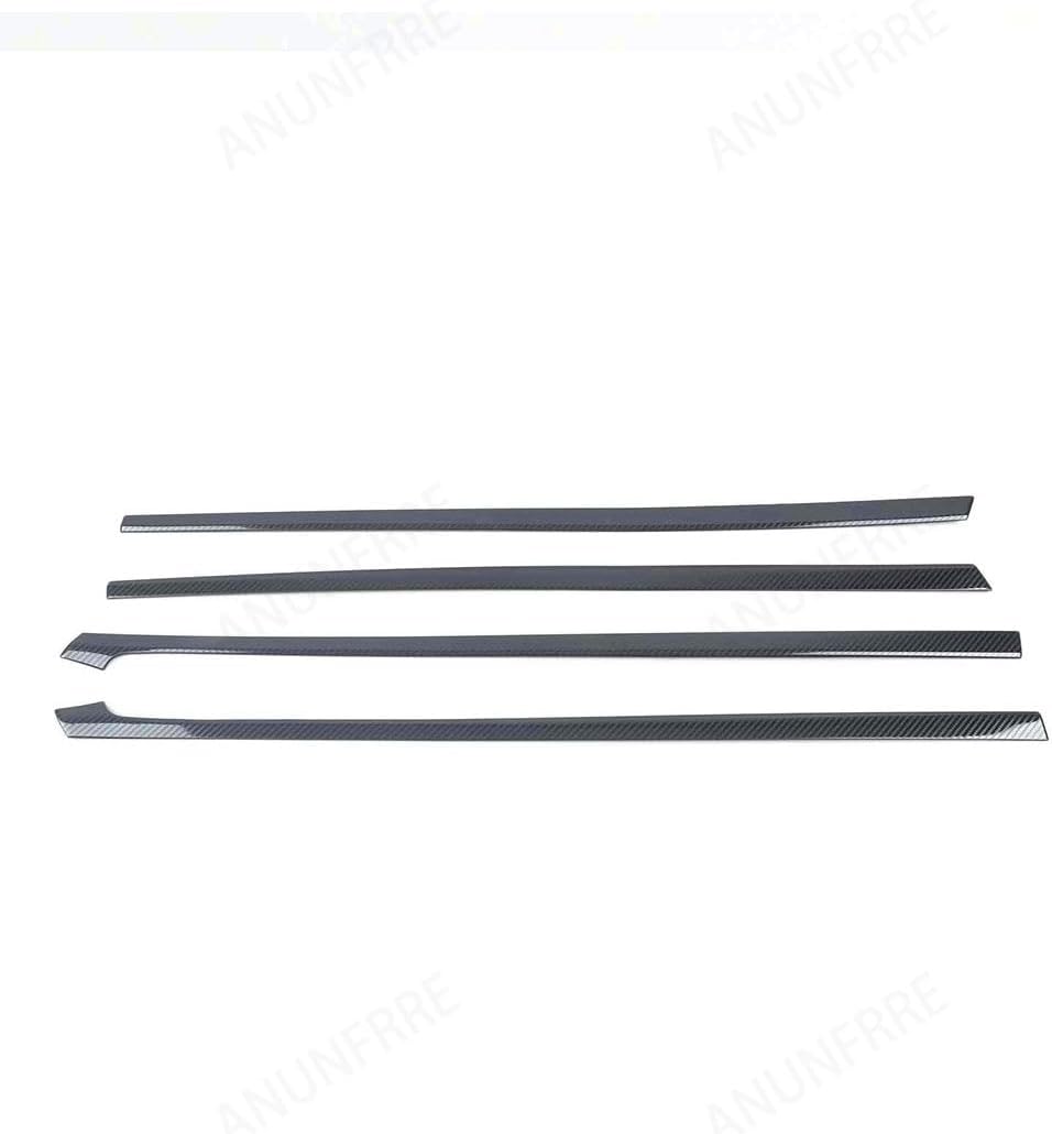 Car Accessories Fit for Hyundai Elantra 2021 2022 2023 Stainless Steel Interior Door Panel Strip Cover Trim 4PCS Set（Carbon Fiber）