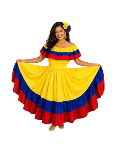 Colombian Traditional Wide Dancing Dress