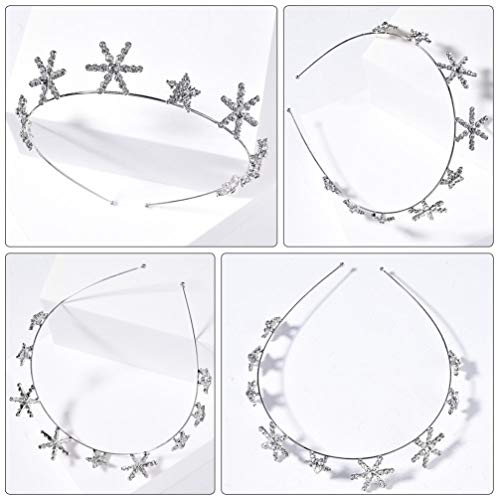 FRCOLOR Strass Aro de Cabelo de Cristal de Noiva Headband Faixa de Cabelo de Casamento Headwear Aces