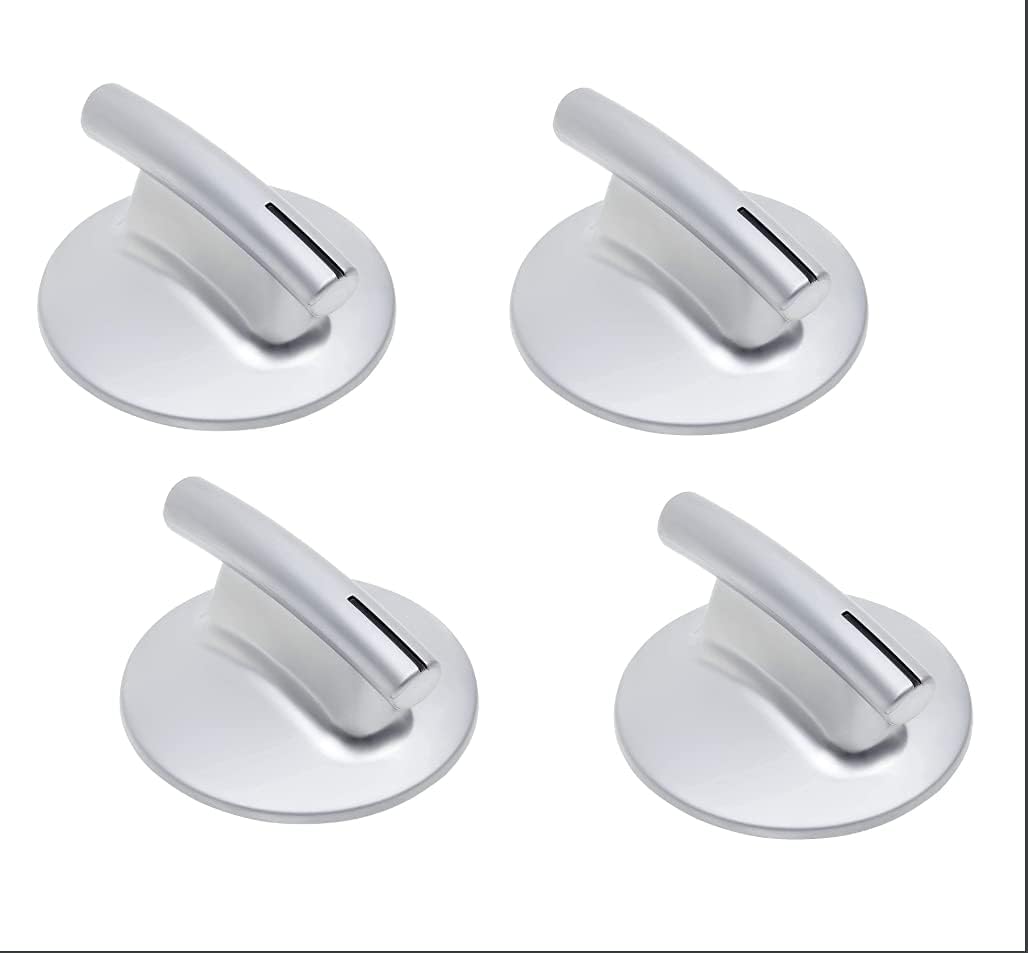Mintu 4 Pack Surface Burner Knob Replacement for Jenn Air Stove Knobs Model JED8430BDB JED8430BDB18 JED8430BDF JED8430BDF18 JED8430BDS JED8430BDS18 Cooktop