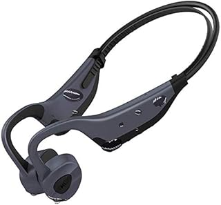 Aztine MP3 & Bluetooth 2 in 1 Bone Conduction Headphones for Swimming, IPX8 Level Underwater 3 Metres Waterproof Earphones, 8 Hours Play with 16GB Memory